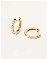 Earrings Casciola Gioielli CERCHI in Yellow Gold Diamante 0.12 Ct OR2028 - OR2028